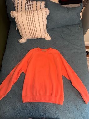 Essentials Men's Orange Crewneck Sweatshirt